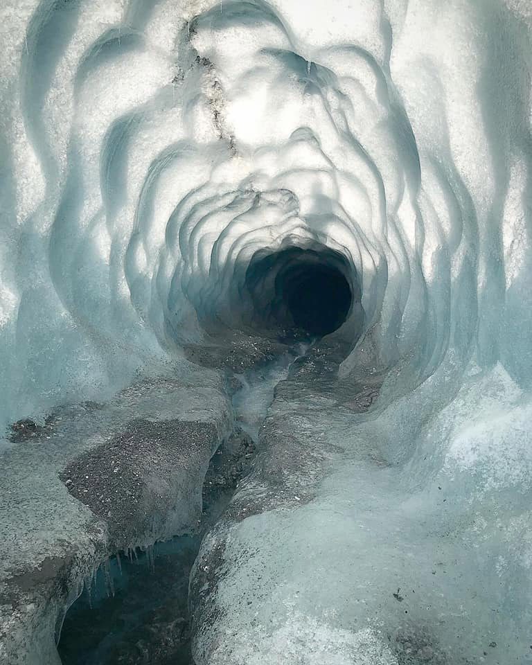 what are glacier moulins